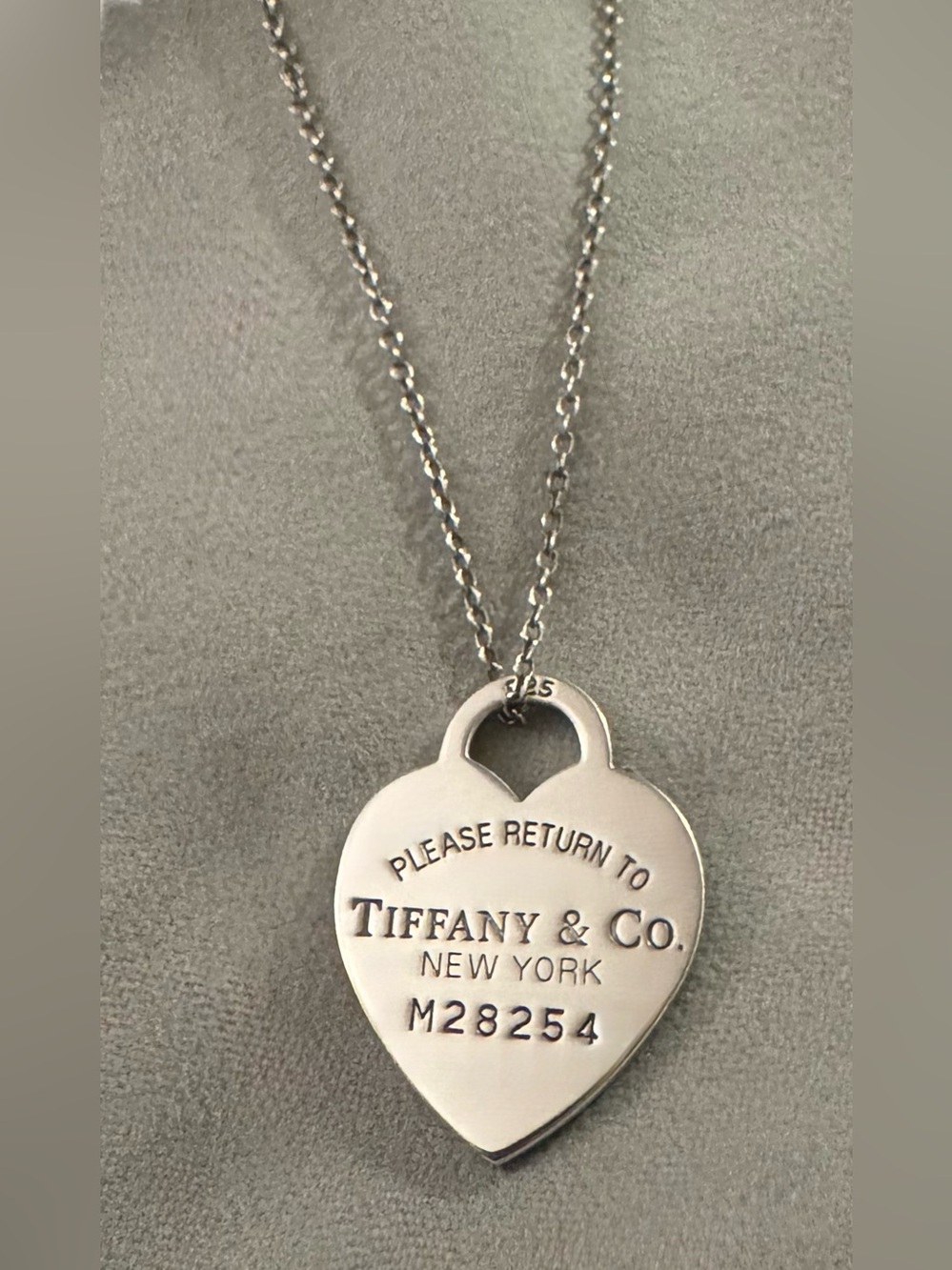 Tiffany & Co Vintage 925 Sterling Silver Return to Tiffany XL Heart Tag Necklace